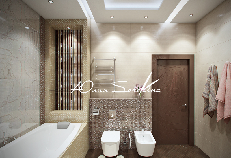 Дизайн интерьера ванной в стиле Арт деко